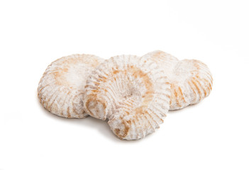 Cookies in powdered sugar