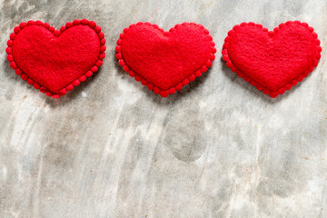 Obraz na płótnie Canvas valentine day background, red heart with red white rose