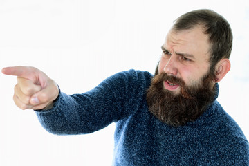 man beard sailor isolated