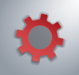 Gear icon vector illustration 