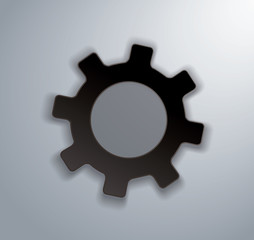 Gear icon vector illustration 