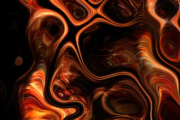 Abstract red mysterious psychedelic relaxation wallpaper. Fractal Wallpaper pattern desktop. Digital artwork creative graphic design.