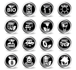 alternative energy icon set