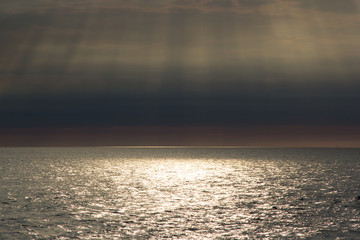 Fototapeta premium Baltic sea at golden hour