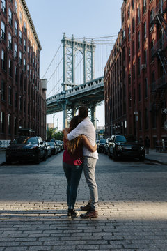 Couple in Dumbo, Brooklyn, NYC