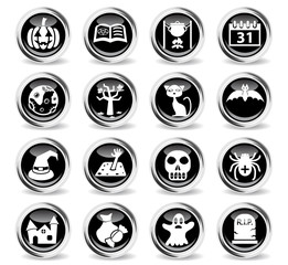 halloween icon set