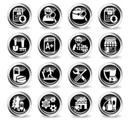 job search icon set