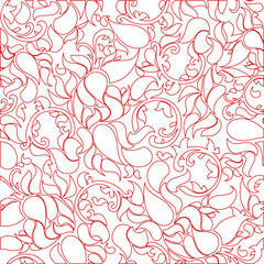 Fototapeta na wymiar Chinese pattern red line texture