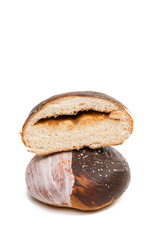 buns with chocolate glaze