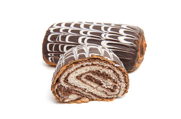 buns with chocolate glaze