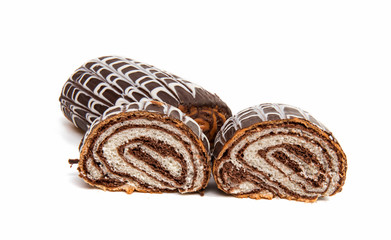 buns with chocolate glaze