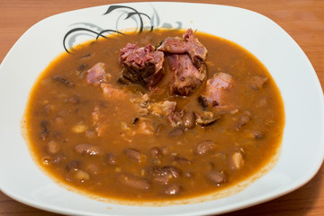 Beans with meat
