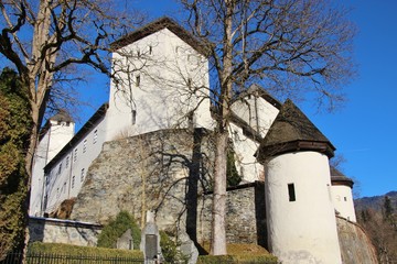 The Goldegg castle in the village Goldegg, Austria, Europe. It was erected in 1323, with former extensions. It is now a cultural center.