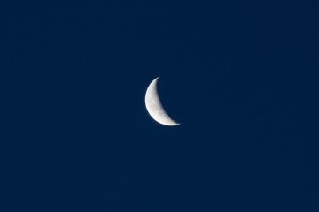 Obraz na płótnie Canvas Crescent moon on the morning