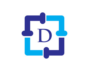 D Letter Plumbing Service Logo