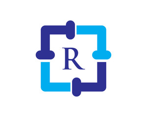 R Letter Plumbing Service Logo