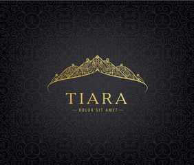 Abstract luxury, royal golden company logo icon vector design. © marylia17