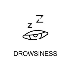 Drowsiness flat icon