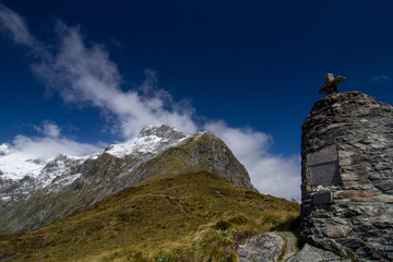 ミルフォードトラック　マッキノン峠付近の景色