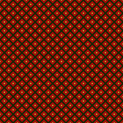 Seamless pattern in Christmas traditional colors. Repeated diagonal lines and circles texture. Geometric background.