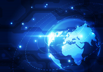 Abstract future technology concept background, vector illustration