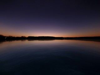 Obraz premium Sunset lake