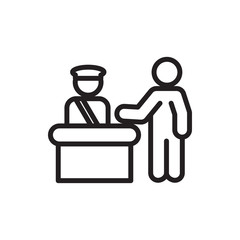 pass control icon illustration