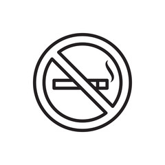 no smoking icon illustration