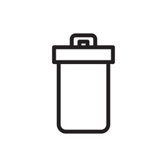 trash bin icon illustration