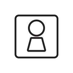 woman WC icon illustration