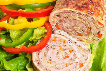 Meatloaf with vegetables