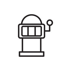 Slot machine icon illustration