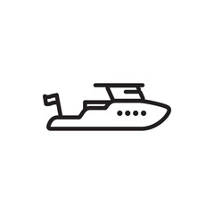 Obraz premium boat icon illustration
