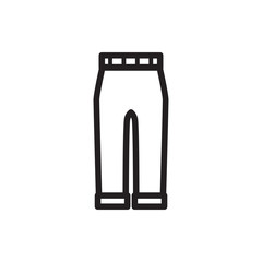 woman pants icon illustration