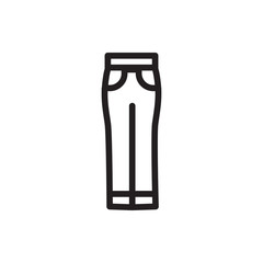 woman pants icon illustration