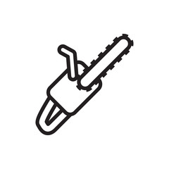 chain saw icon illustration