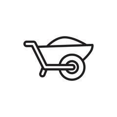 Fototapeta na wymiar wheelbarrow icon illustration
