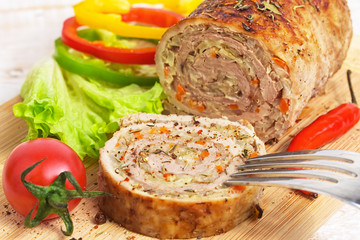 Meatloaf with vegetables