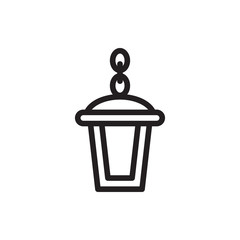 street lamp icon illustration