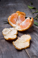 Ripe fresh tangerines