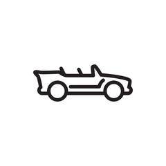 cabriolet icon illustration