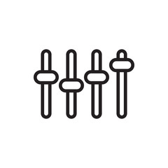 equalizer icon illustration