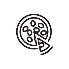 pizza icon illustration