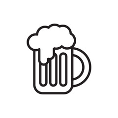 beer mug icon illustration