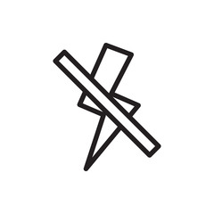no flash icon illustration