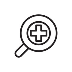 Fototapeta premium zoom in icon