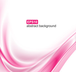 Vector abstract pink waves background.