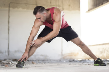 Fototapeta premium Training warm up