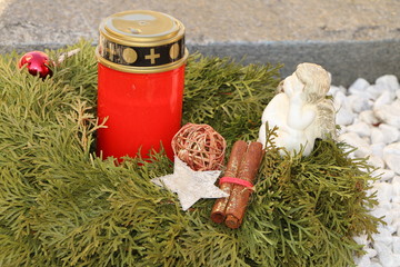 Grave, Grab zur Weihnachtszeit