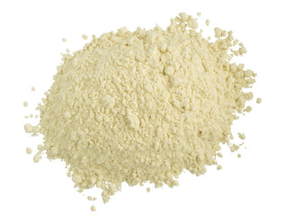 Handful Of White Flour Top View